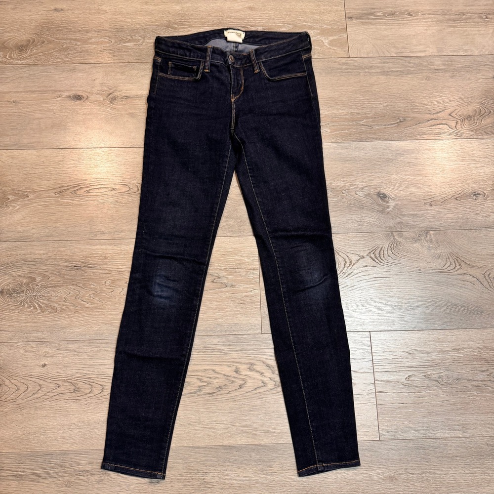 L'AGENCE Chantal Low Rise Skinny Jeans Dark Wash Women's Size‎ 25 or 0